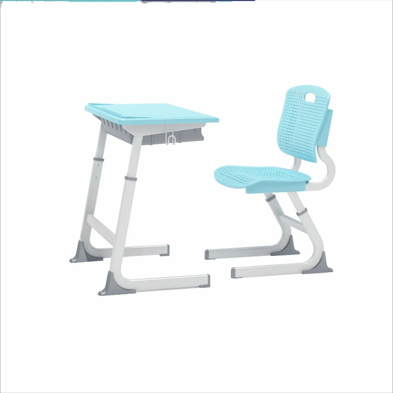 

Desks and chairs for tutoring classes and training institutions Single double C-shaped study table Adjustable lifting student