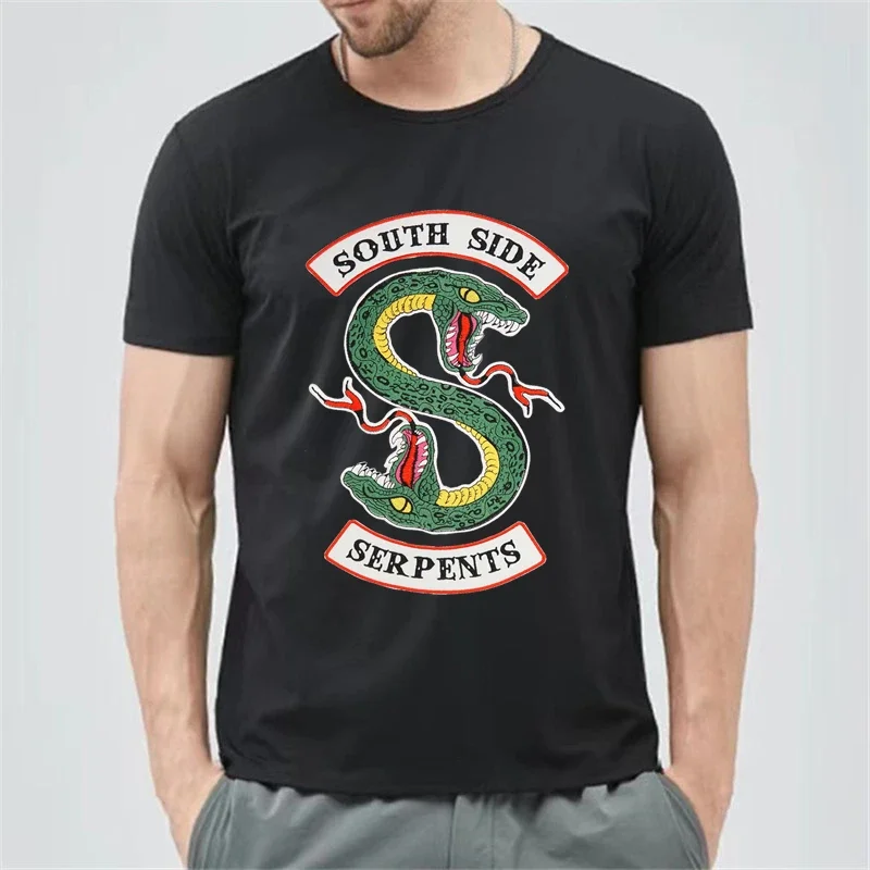 Riverdale Southside Serpents Harajuku T Shirt South Side Serpents Snake Graphic 90s Unisex Top Tees