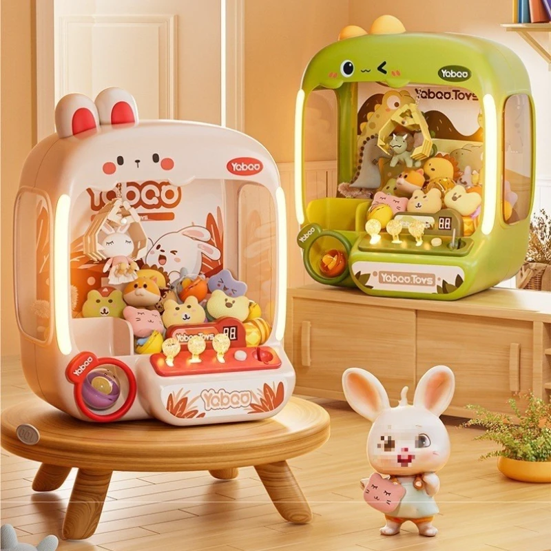 

Машина для кукол с зажимом, детская игра с монетоприемником, электрические мини-машины с когтями со звуковыми эффектами, освещением, детские рождественские подарки