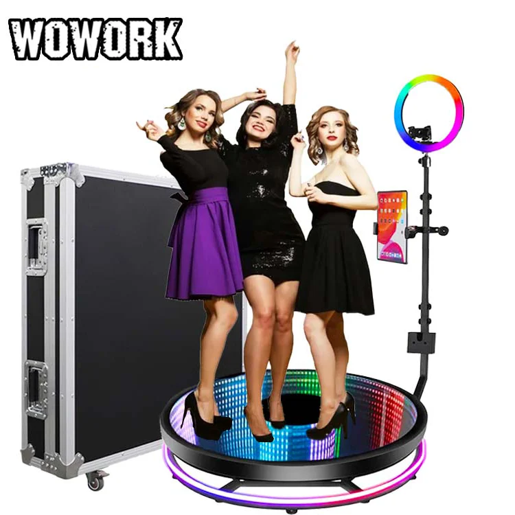 2025 nuevo 360 accesorios para fotomatón Abyss máquina De vidrio Foto Ipad Cabina De Fotos plataforma 360 fotomatón para iPad
