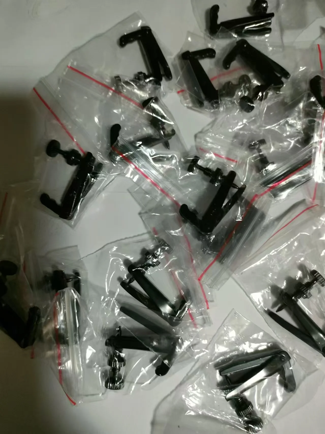 40 PCs Full Black Violin Tuner 4/4 Size String Adjusters