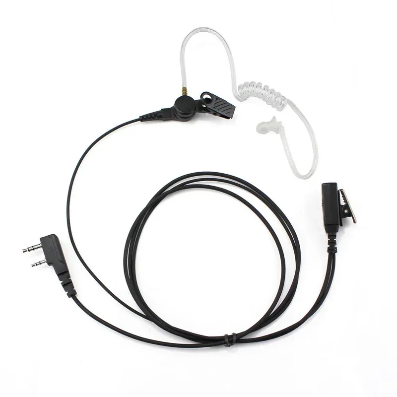 2 Pin PTT Mic Speaker Air Tube Earphone Headset For Baofeng UV-5R UV-5RA UV-5RE Plus UV-B5 BF-888S Kenwood TK-3107 Walkie Talkie