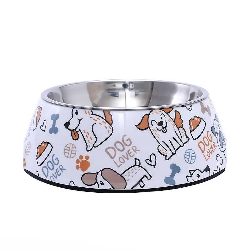 HOOPET Stainless Steel Pet Bowl Cat Feeder Drinker Supplies Kitten Puppy Food Feeding Water Drinking Bowls Pet Accessories