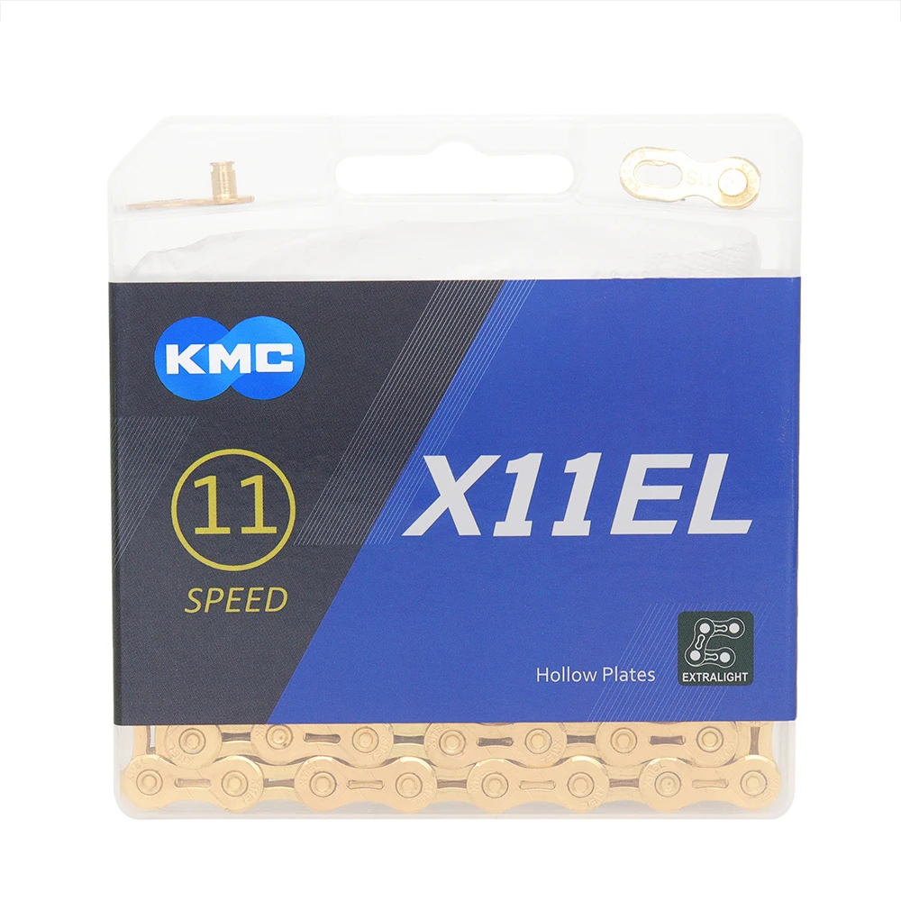 KMC Bicycle Chain 11S 11V X11EL Gold Silver Color Road MTB Bike Chain 11 Speed 118L Bike Chain for Shimano Sram Bike Parts