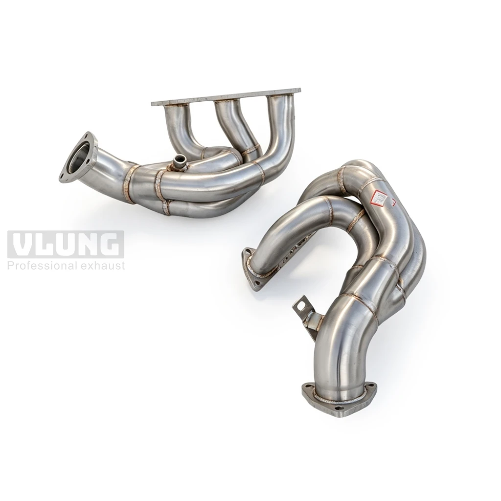 High Flow Performance Exhaust Manifold Header SS304 for Porsche 718 GT4 RS 4.0L 2021+ Racing Mod Parts