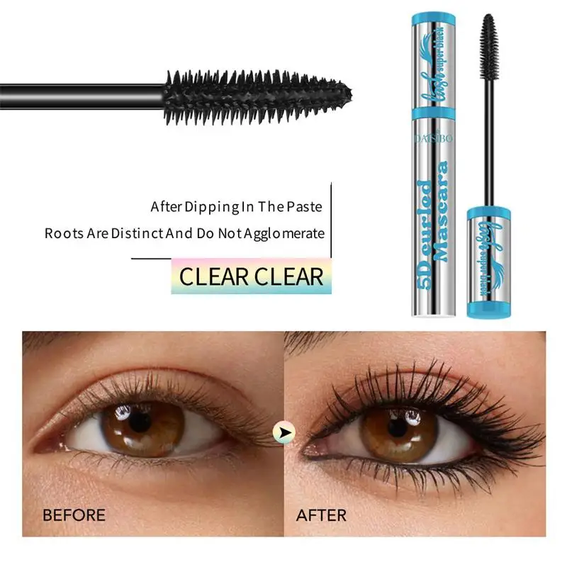 มาสคาร่ากันน้ำ 4D ขนตายาว ติดทนนาน ขนตาไหมสีดำ ต่อขนตา แต่งหน้า ความงาม ดวงตา เครื่องสำอางเกาหลี