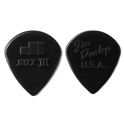 10PCS Dunlop 1.38mm Guitar Picks Nylon Jazz III Guitar Pick Guitar Accessories