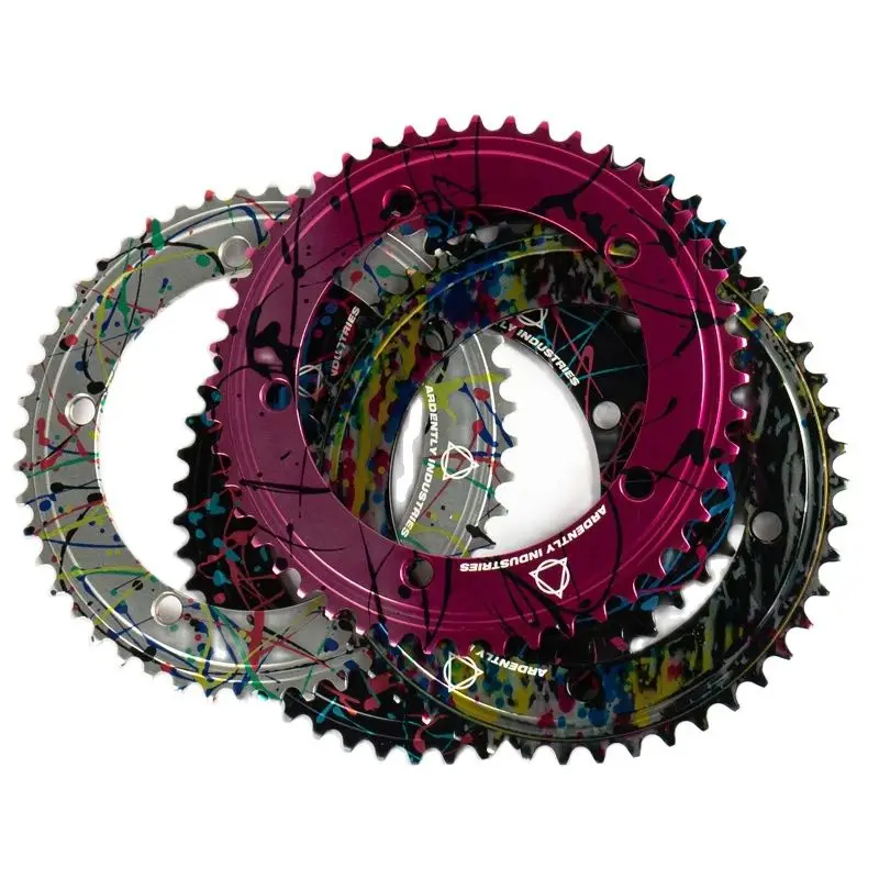 2024 ARDENTLY 144BCD Bike Chainring FixedGear Track Bicycle Single Disc Gear 48Tooth Chainwheel Crankset Tooth Plate Part BCD144