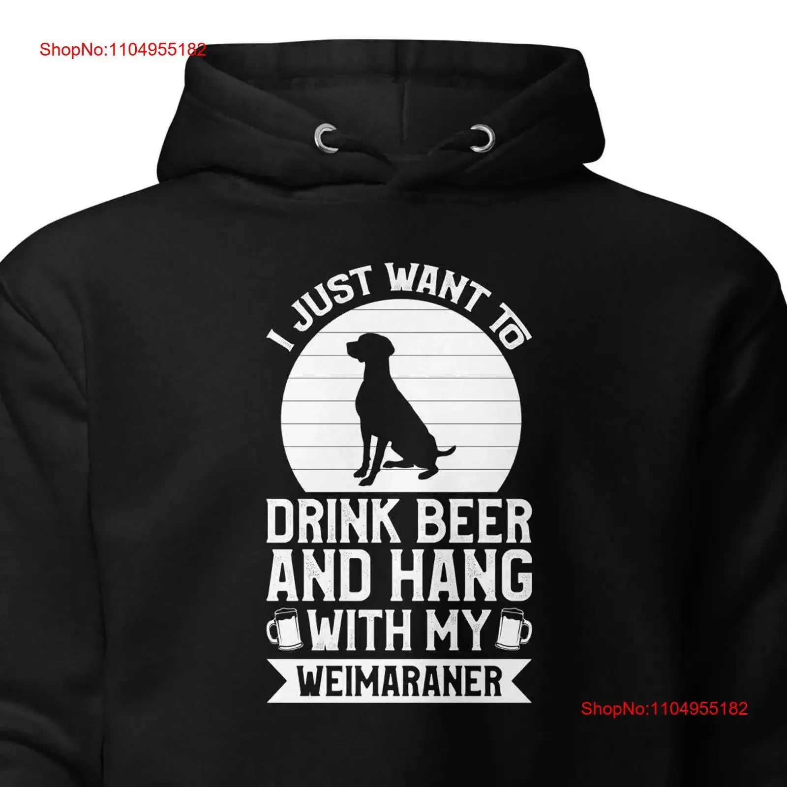 

Weimaraner SweaT T Shirt Dad Beer Dog Lover Owner H1520 vintage Washed Casual fashion designer clothes Breathable Soft