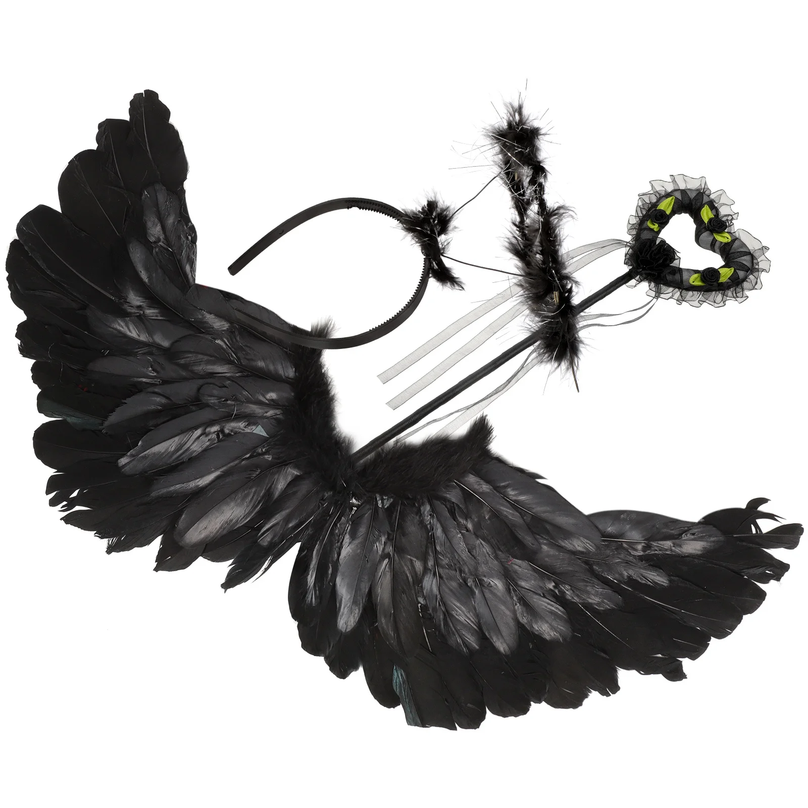 1Set Prop Cosplay Kostuum Decoratie Kit Lichtgewicht Fee Vleugels Hoofdband Wand voor Kinderen Fancy Party