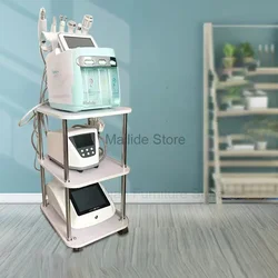 Light Luxury Acrylic Salon Trolleys Beauty Salon Tool Trolley Modern Salon Furniture Simple Home Multi-layer Rack with Wheels