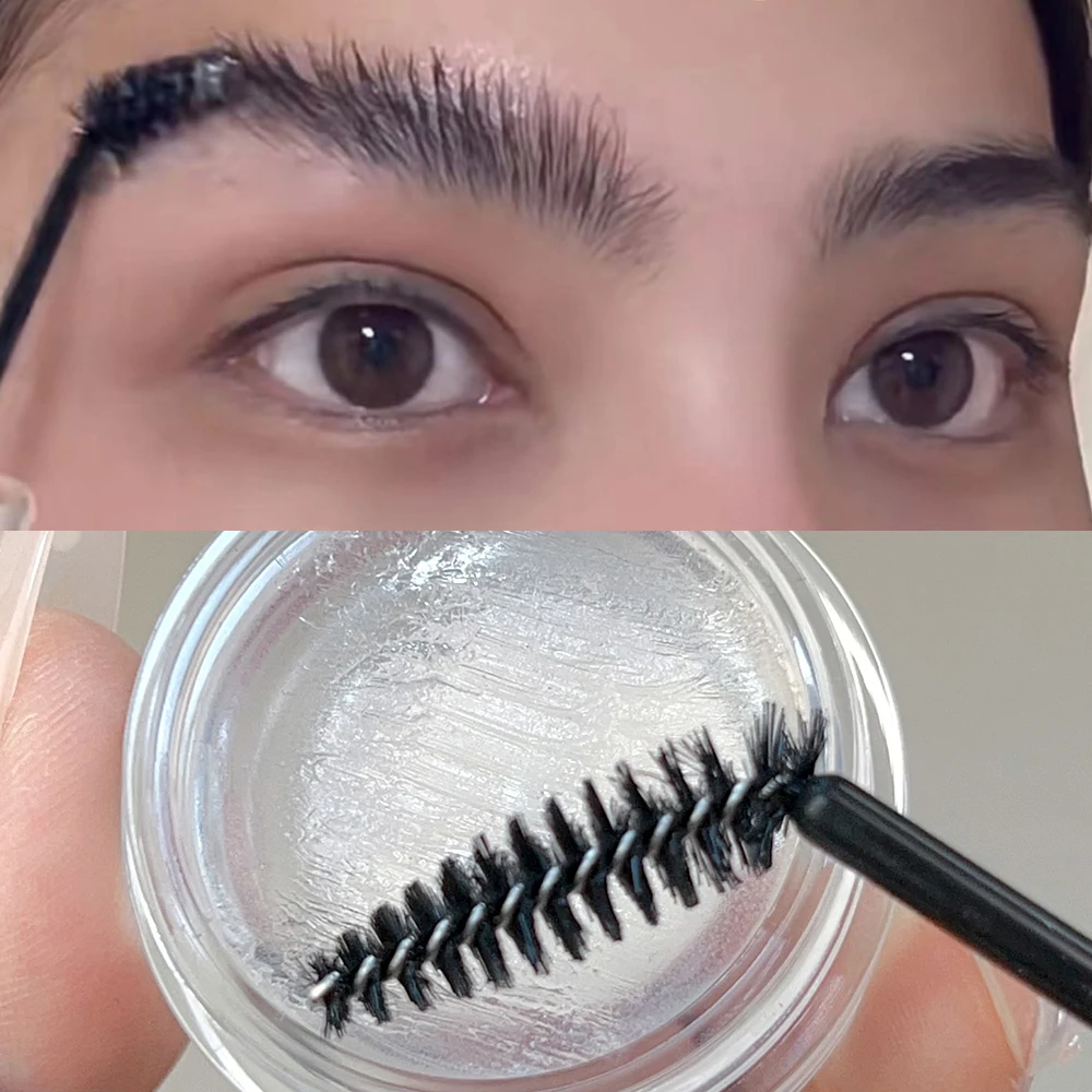 Wilde Transparante Wenkbrauw Styling Gel Waterdichte 3d Sneldrogende Wenkbrauw Beeldhouwzeep Met Wenkbrauwborstel Make-Up Wenkbrauwgel Verbeteren