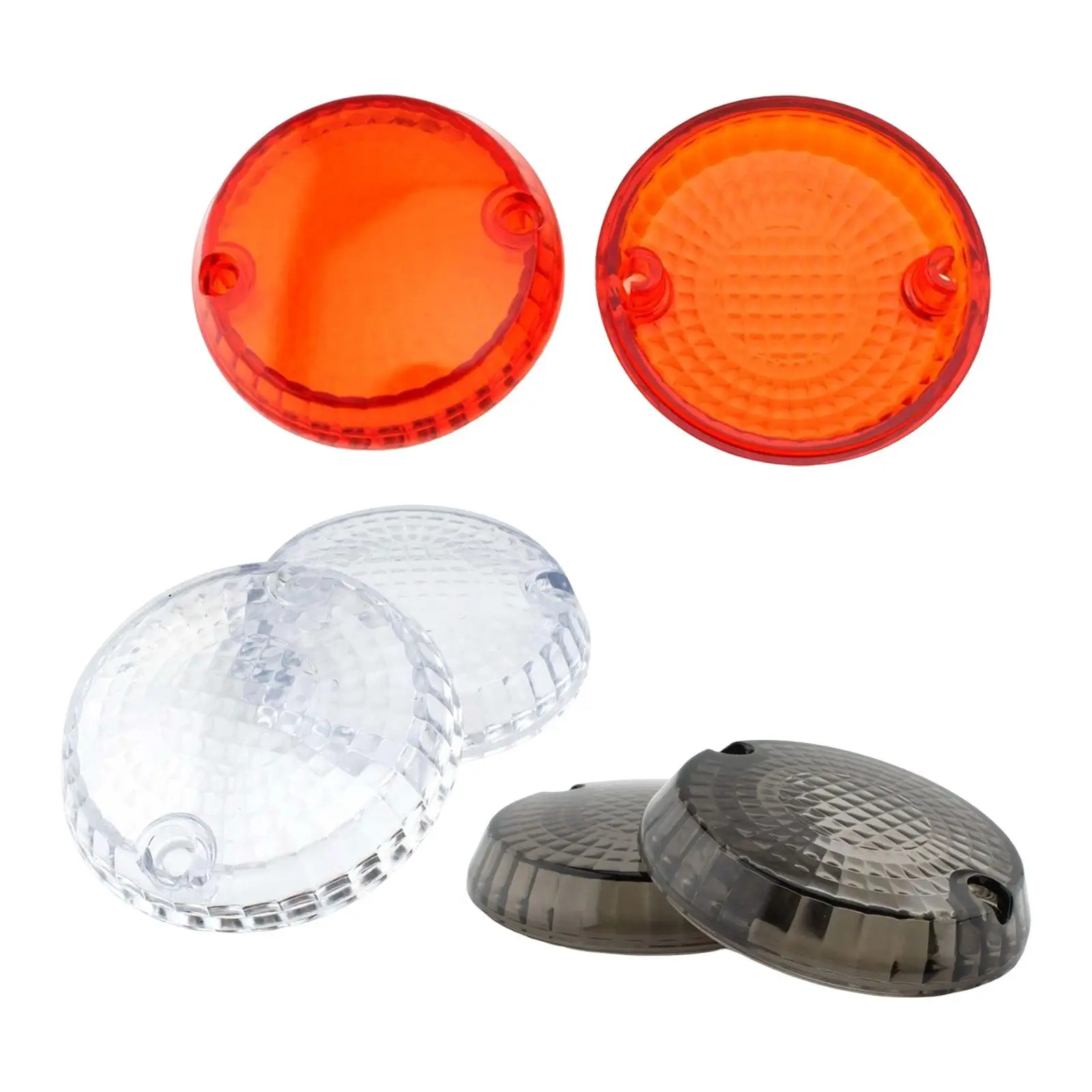 2 Pieces Motorbike Turn Lens Cover/ Acrylic Front Rear Lenses Indicator Covers