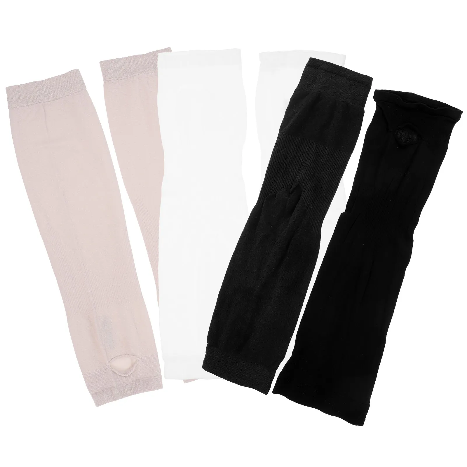3 Pairs UV Protection Arm Sleeves for Cycling, Running, Driving & Sports – Sun Protective Cuff Sleeves
