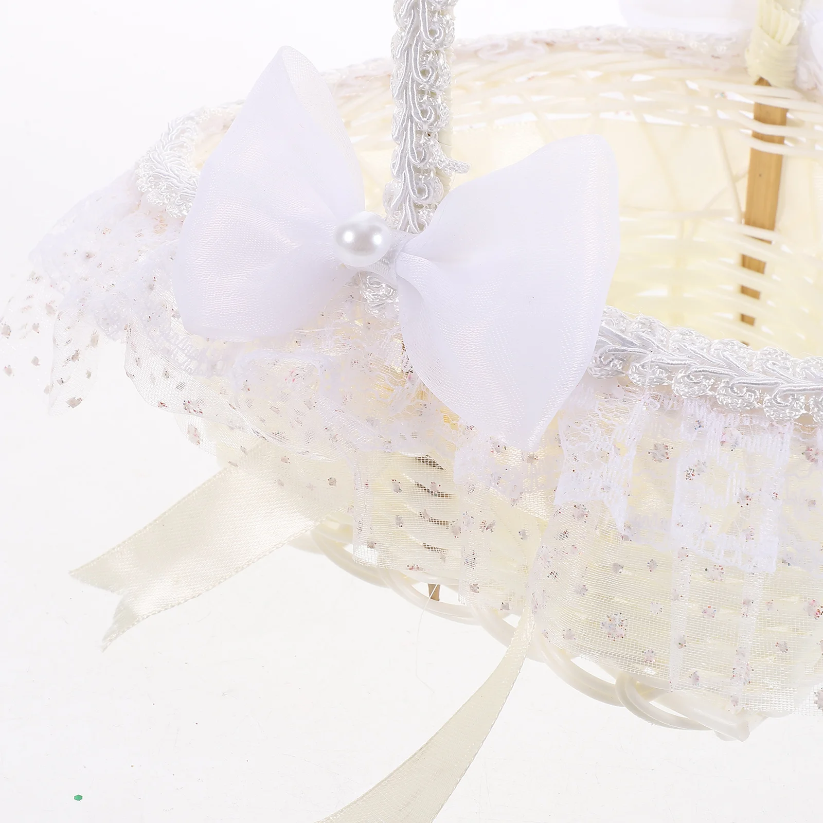 

Heart-Shaped Flower Girl Basket Wedding Ceremony Supplies Portable Lightweight Wedding Flower Baskets For Banquet Party Events