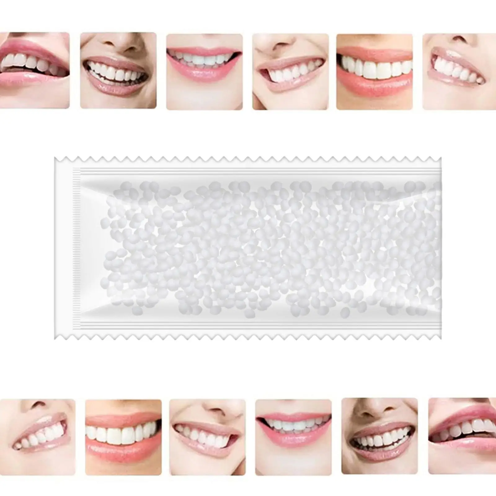 Kit de fijación dental temporal de cuentas térmicas de relleno dental de ajuste instantáneo para Dental