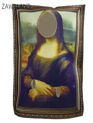 Zawaland Mona Lisa Costume Adult Kid Carnival Disguisement Clothes The Scream Mural Party Dress Up Funny Purim Performance Suit