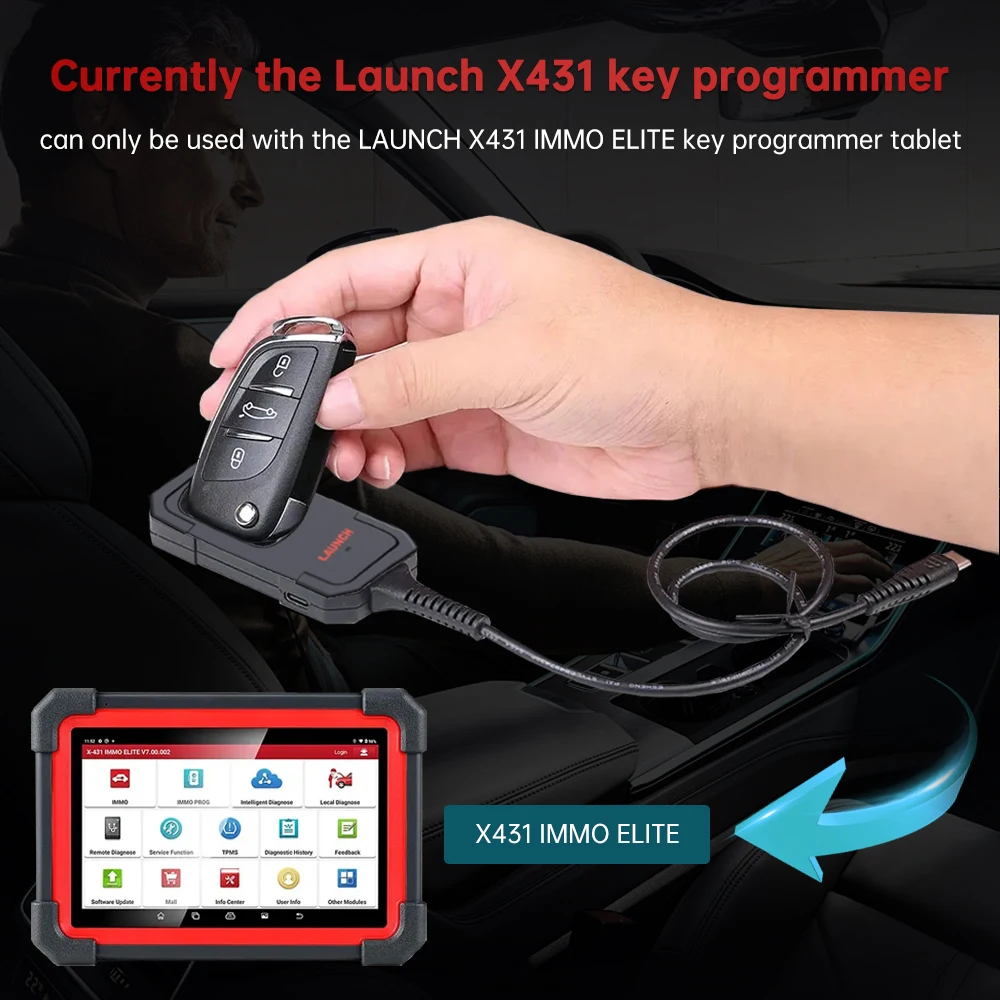 Picture 4: LAUNCH X431 Key Programmer Read/Write IMMO Chip Programming Smart Key Anti theft work with X431 PRO ELITE/PRO V5.0/PRO TT/PRO3S+