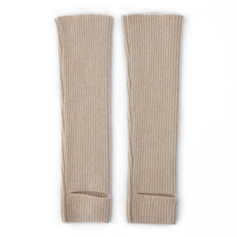 Step-on Design Autunno Inverno Blocco caldo Antivento Senza pizzicare 100% cashmere Calzini al ginocchio da donna Scaldamuscoli caldi Calzini morbidi