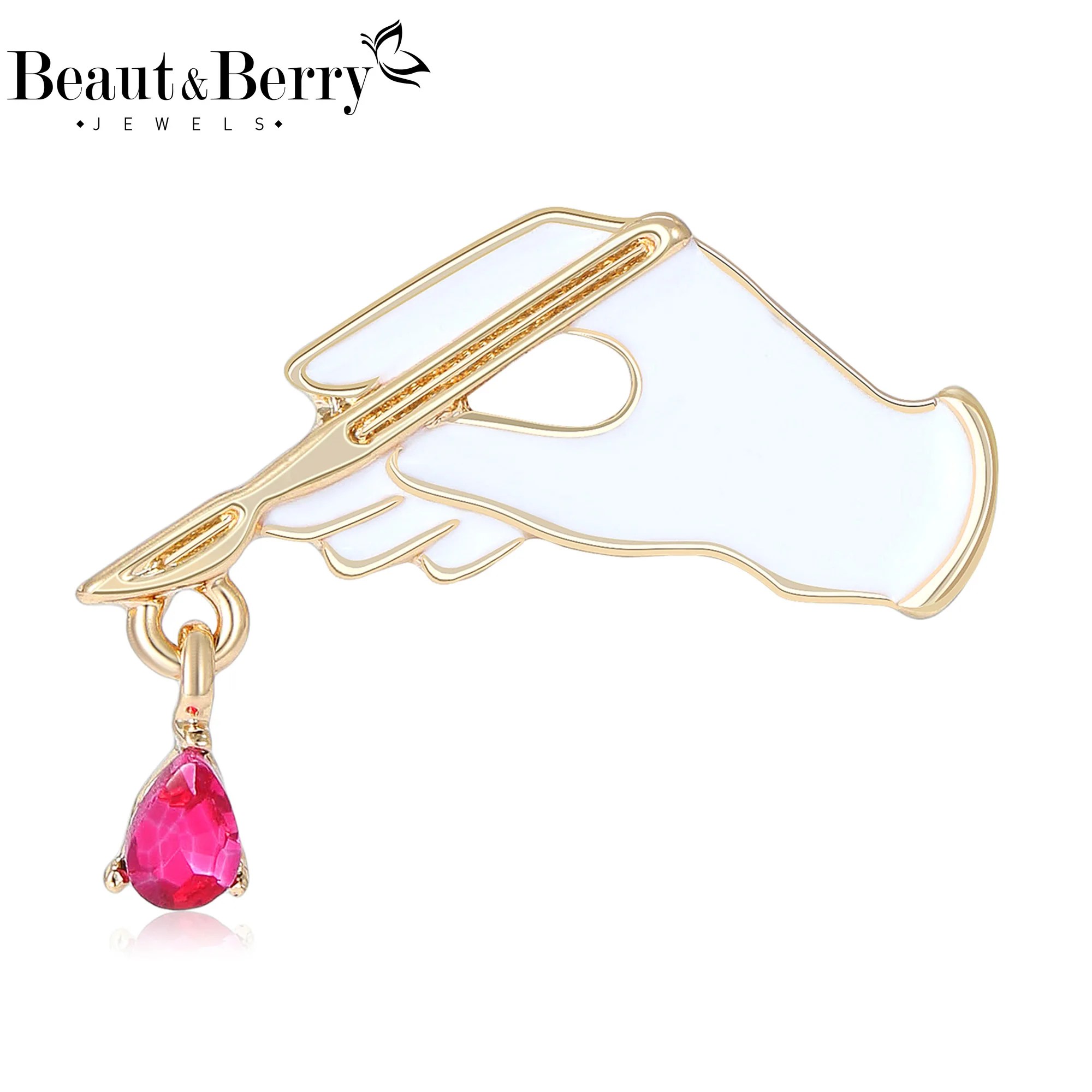 

Beaut&Berry Luxury Scalpel Pendant Brooches for Women Unisex Medical Pins Casual Party Accessories Friends Decoration Gifts