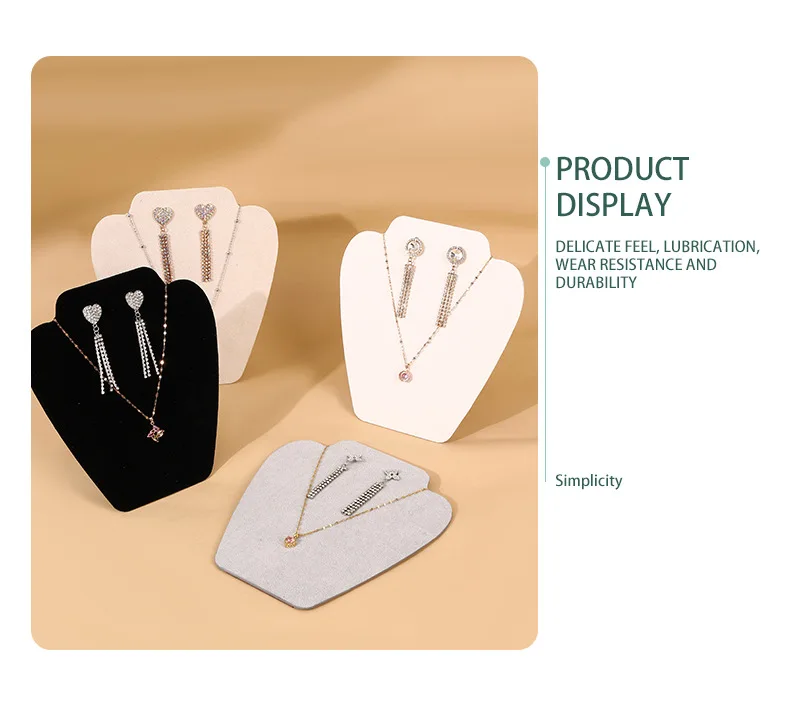 Earrings Necklace Set Display Board Necklace Portrait Model Jewelry Rack Earrings Ear Jewelry Hanger Jewelry Rack