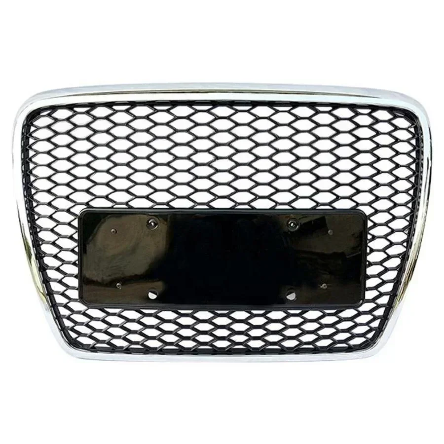 

Car Front Grille For S6/RS6 Style Front Bumper Grille Mesh Hood Grill Grille Chrome Black for A6 C6 S6 4F SFG 05-11 car-styling