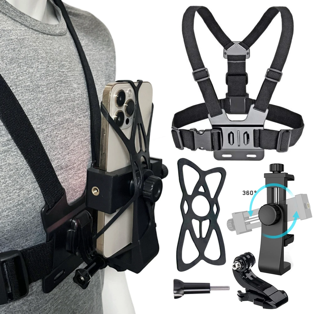 Phone Chest Mount Harness Strap 1
