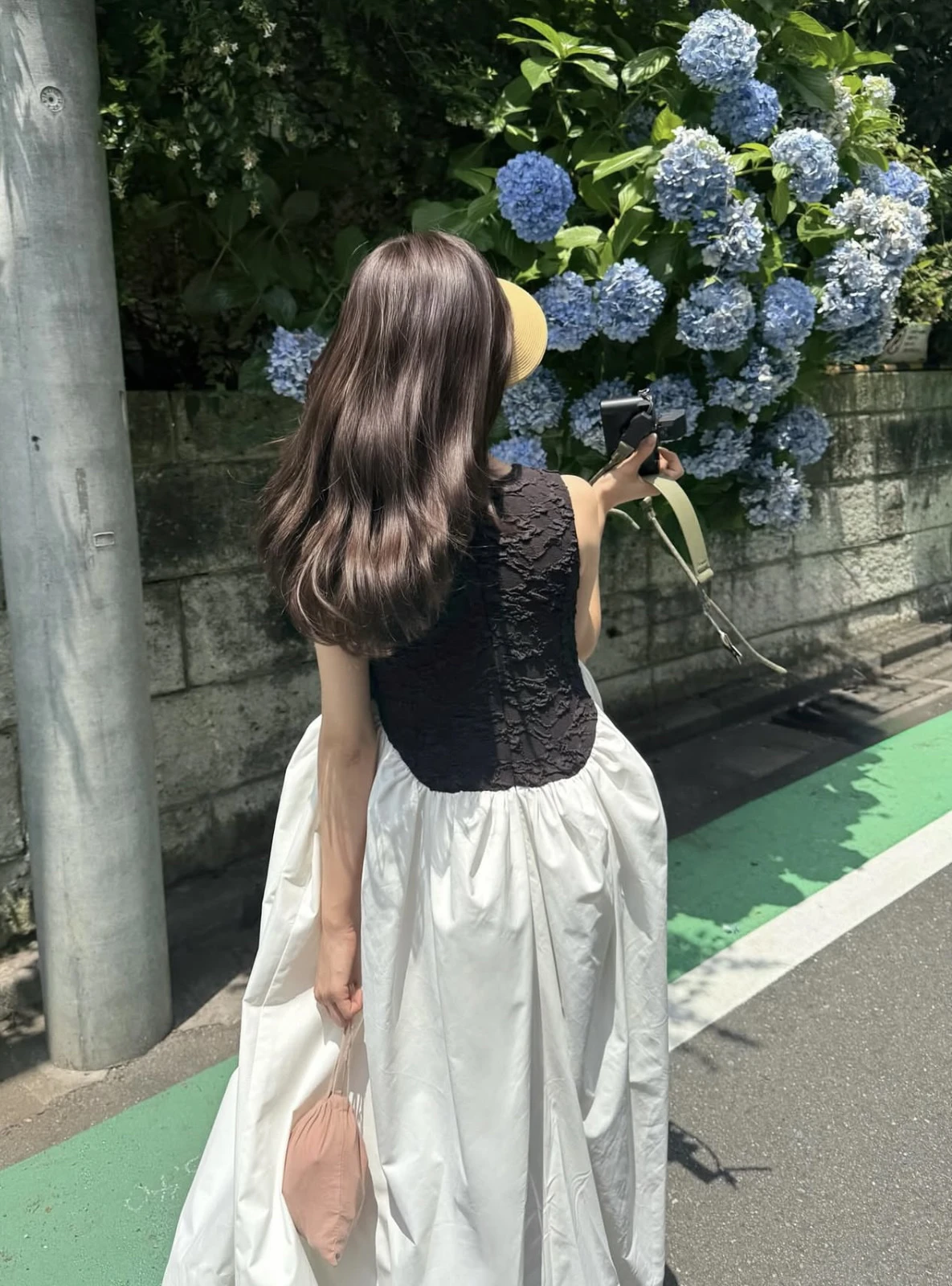 Robe d'été à manches longues pour filles, Style japonais, douce, sans manches, Patchwork, coupe cintrée, élégante, mode française, nouvelle collection 2025