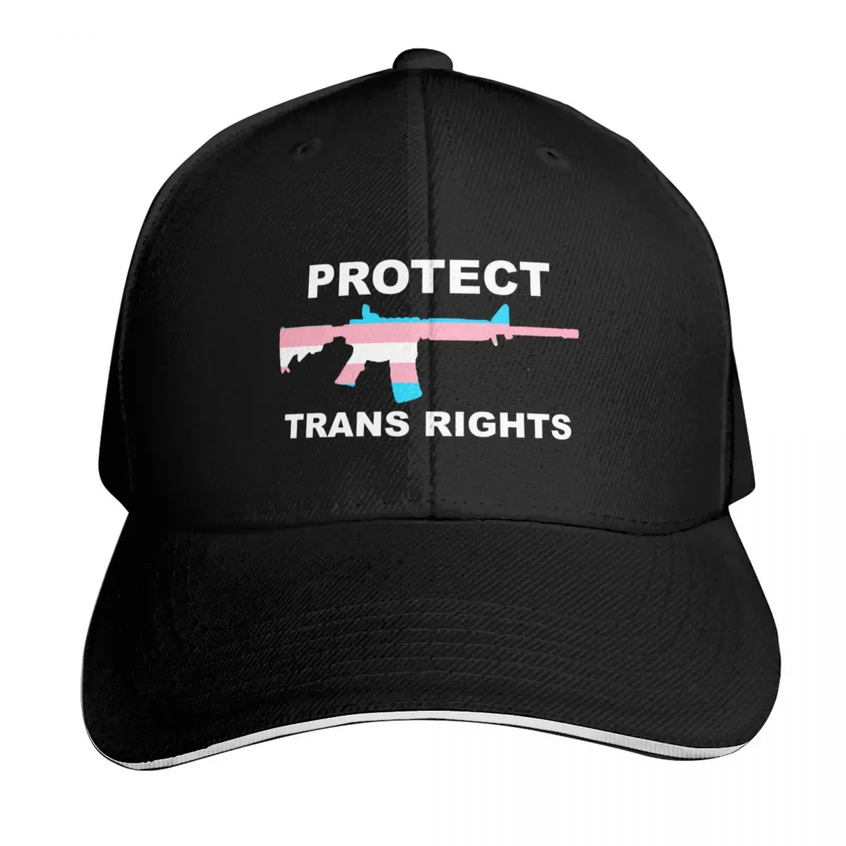 Protect Trans Rights Baseball Cap Strapback Dad Hat Six Panel Structured Crown Sun Protection UPF 50+