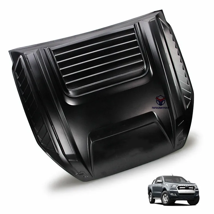 Taishuai New Style 4x4 Pickup Black Full Bonnet Scoops Cover For Ranger T7 T8 2012+Accessories Kits