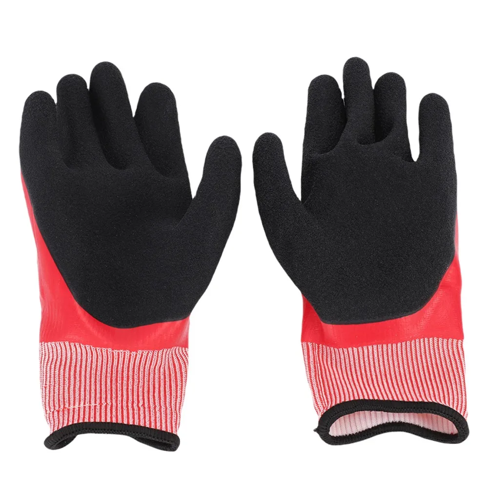Black + Red 1000V Nitrile Insulated Safety Gloves Nitrile Length 24cm Anti-slip Matte High Voltage Work Gloves