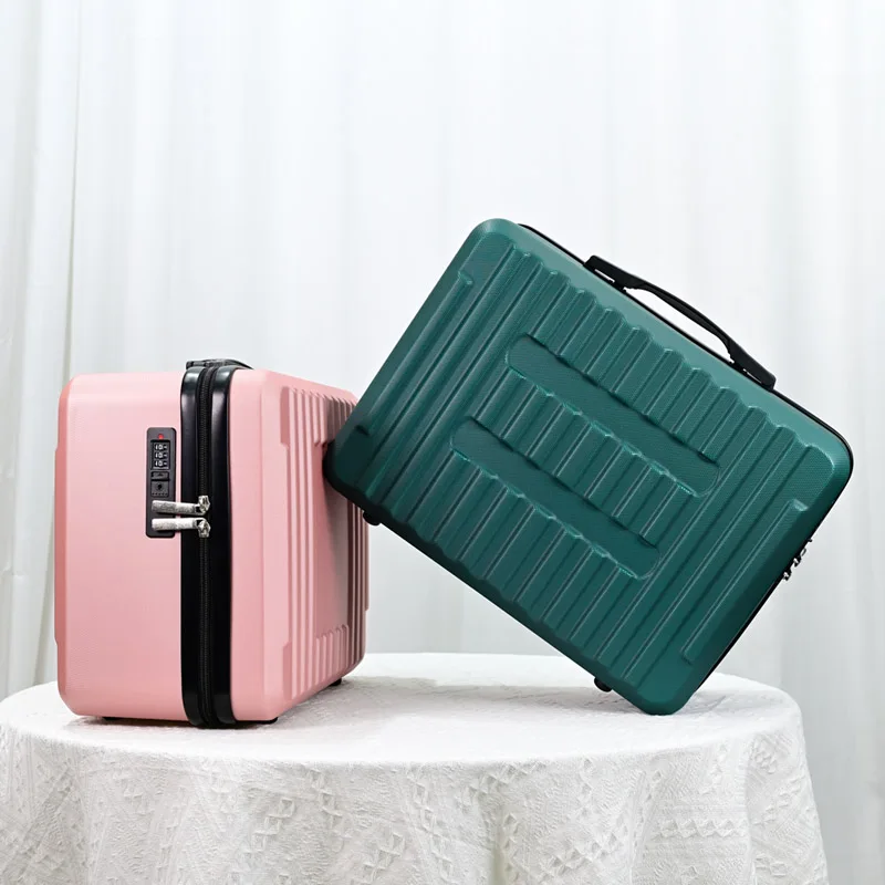 

18-Inch Portable Makeup Bag Luggage Simple Solid Color Travel-Friendly Handheld Suitcase for Convenient Travel Suitcase
