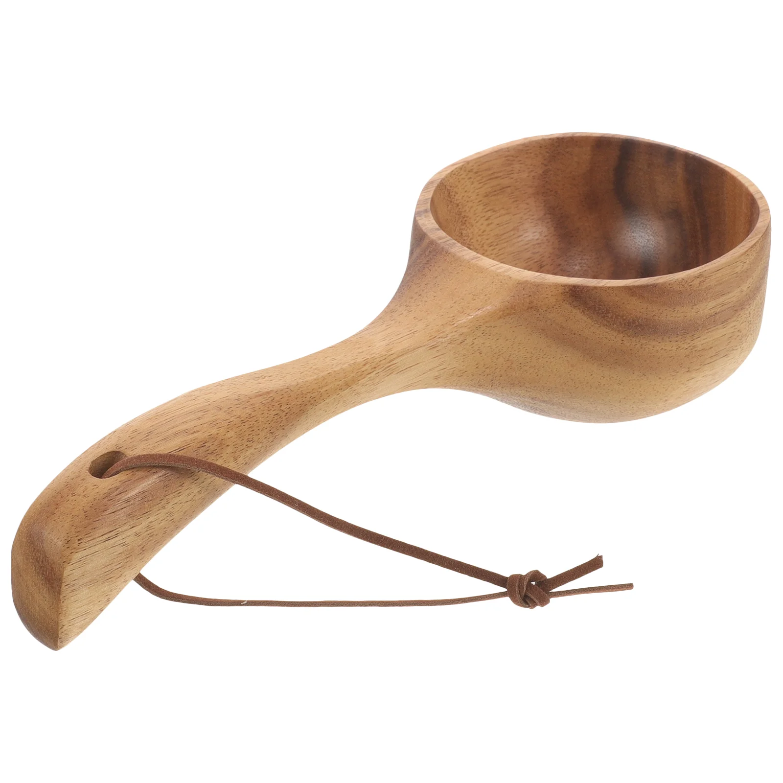 Cuillère à eau de bain en bois, accessoire de douche, louche de bain, HOSauna, petite baignoire domestique