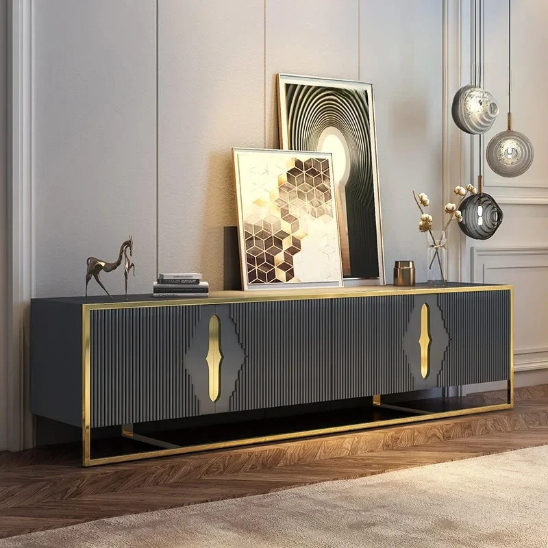 

Muebles de SalónИтальянский доступный роскошный стиль ТВ-шкаф Современная минималистская вилла Гостиная Дизайнерская модель для хранения напольная кабина