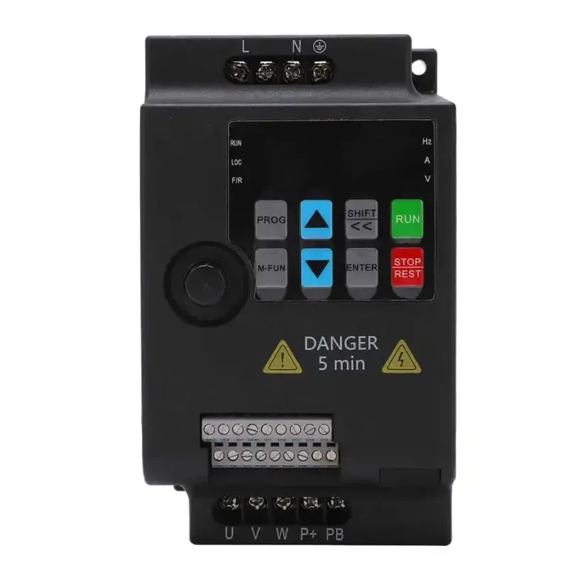 Variable Frequency Drive 2.2KW Single Phase To 3 Phase VFD Mini Frequency Inverter AC 220V Input AC 0‑220V Output