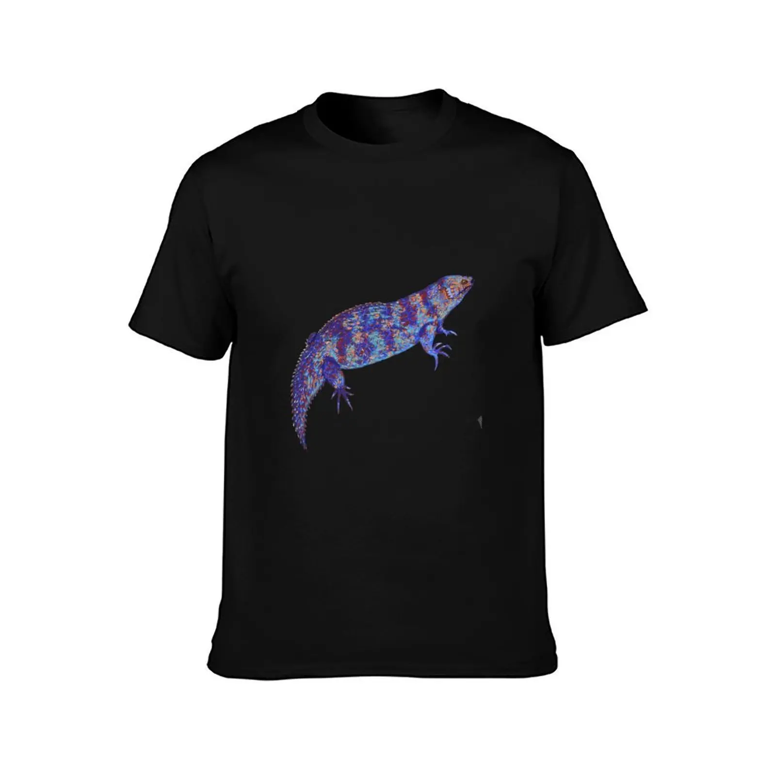 Gidgee skink Egernia stokesii on Dirk Hartog Island Shark Bay T-Shirt Summer Casual Cotton Tee Oversized Streetwear Tops