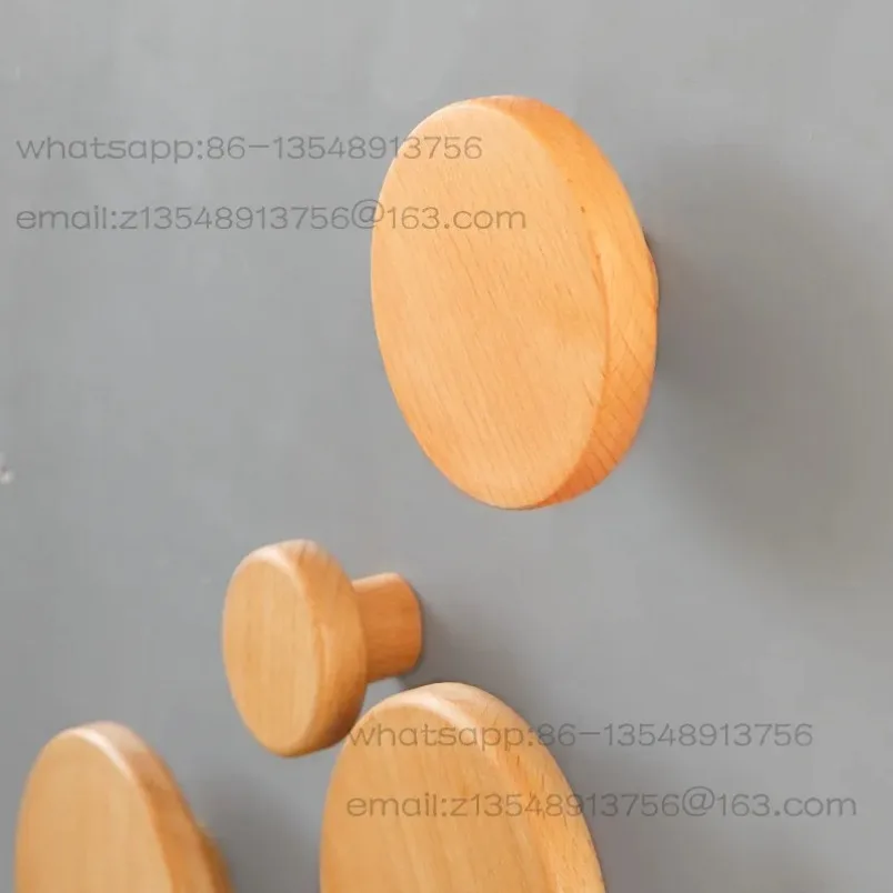 

Solid wood hook, no punching behind the door, wall-mounted wall-mounted non-marking hanger, spot.