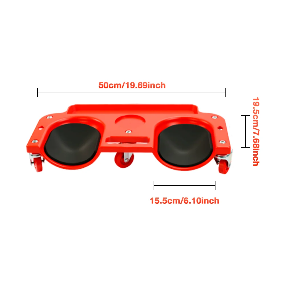 Rolling Knee Pad Slide With Wheel Thickened Knee Pad With 5 Swivel Casters And Tool Tray For Car Repair Tile Laying Construction