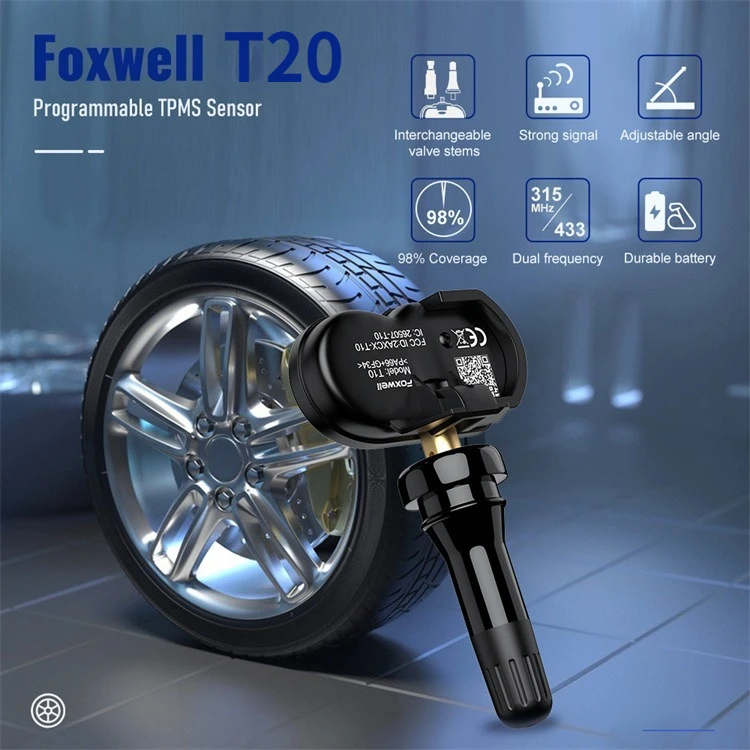2026 Foxwell T20 Sensor Update of T10 Universal TPMS Sensor Car Tire Pressure Monitoring System Sensors T2000 T1000 BMW