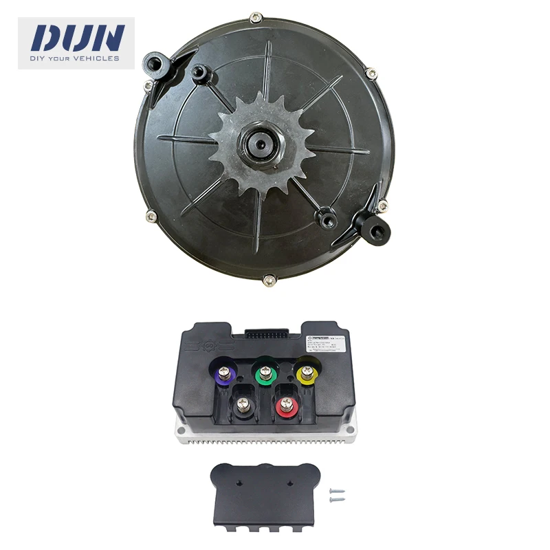 Hall Sensor QS165 V2 35H 5KW Peak 10KW 6500RPM Sprocket Design QS Mid-Drive Motor with ND72680 Controller Kits