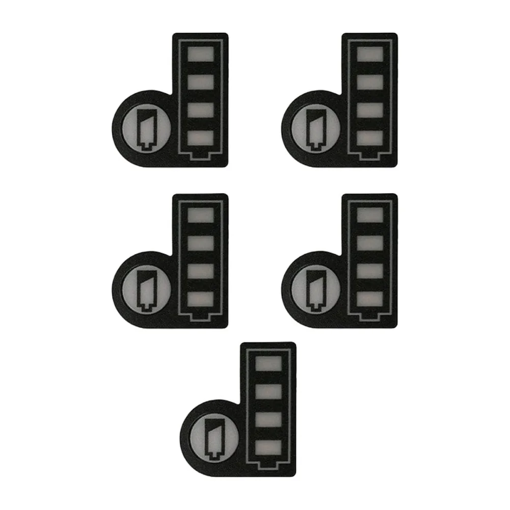 Battery LED Label Battery LED Stickers Label Replacement BL1830 BL1430 Battery Capacity Black LED Key Sticker 5PCS