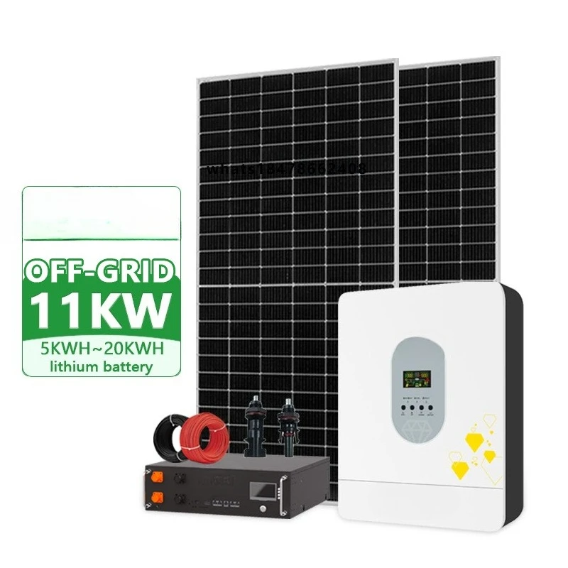 Hybrid 10KW/5KW On-Off Grid Solar Energy System with Controller Lithium Ion Battery Solar Pv Hybrid Battery House System