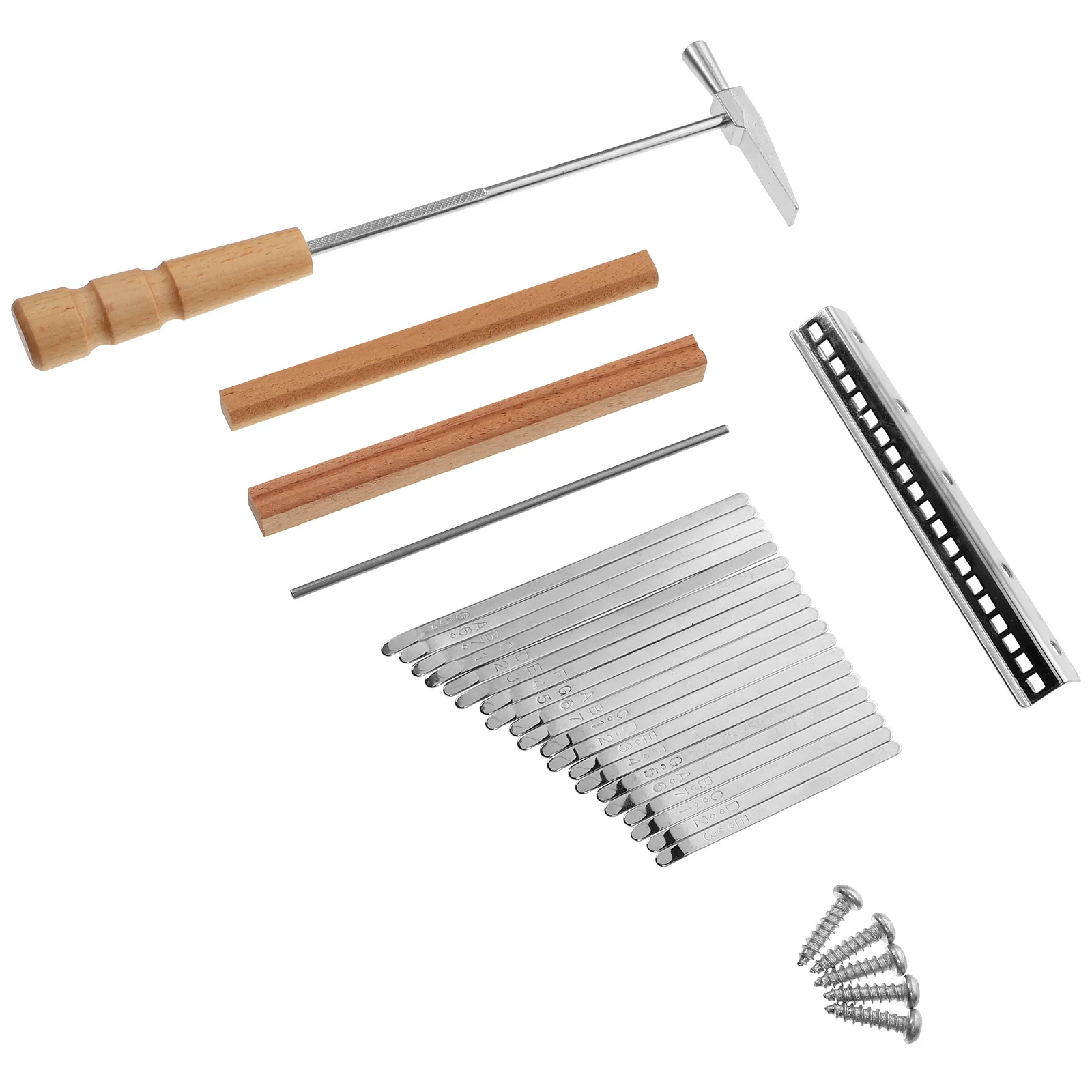 

Thumb Piano Set Steel Kalimba Sleepers Music Instrument Supplies Tools Screws