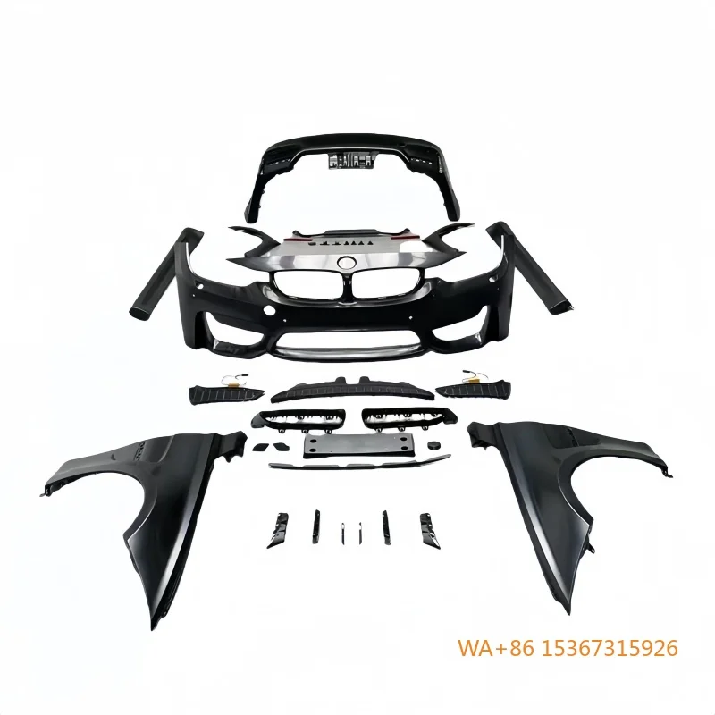 

Suitable for 3 Series F30 Upgrade and Facelift F35 M3 1:1 Rep-lica Molded PP Material Surround Complete Body Kit