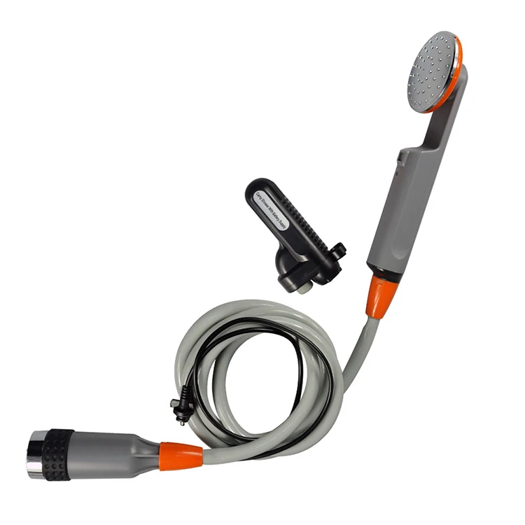 

Outdoor Gear NEW USB Rechargeable Camping Shower With Twins Shower Heads