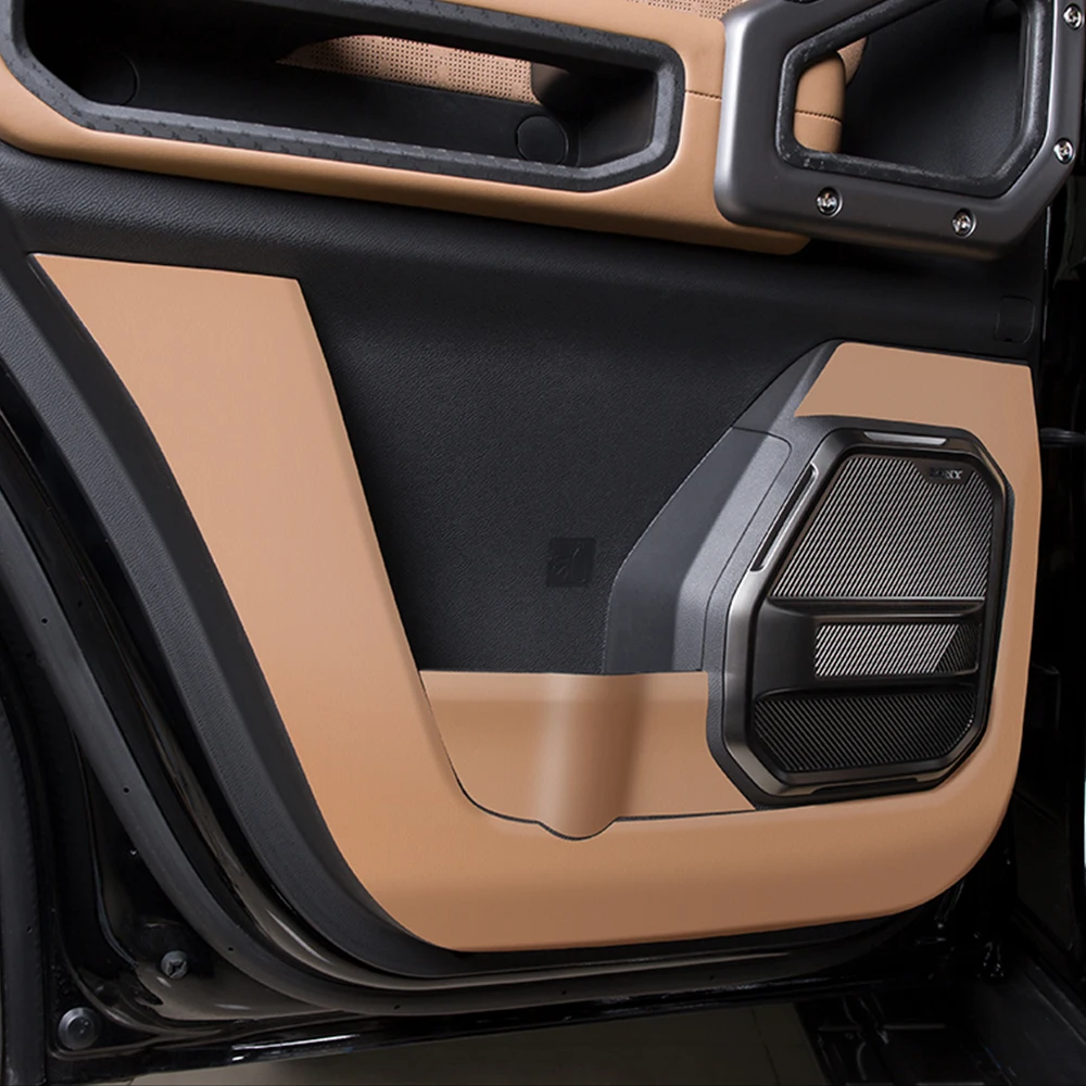 For Chery Jetour Traveler T2 Interior Anti Kick Leather Door B-pillar Glove Box Protection Car Specific Accessories Modification 3