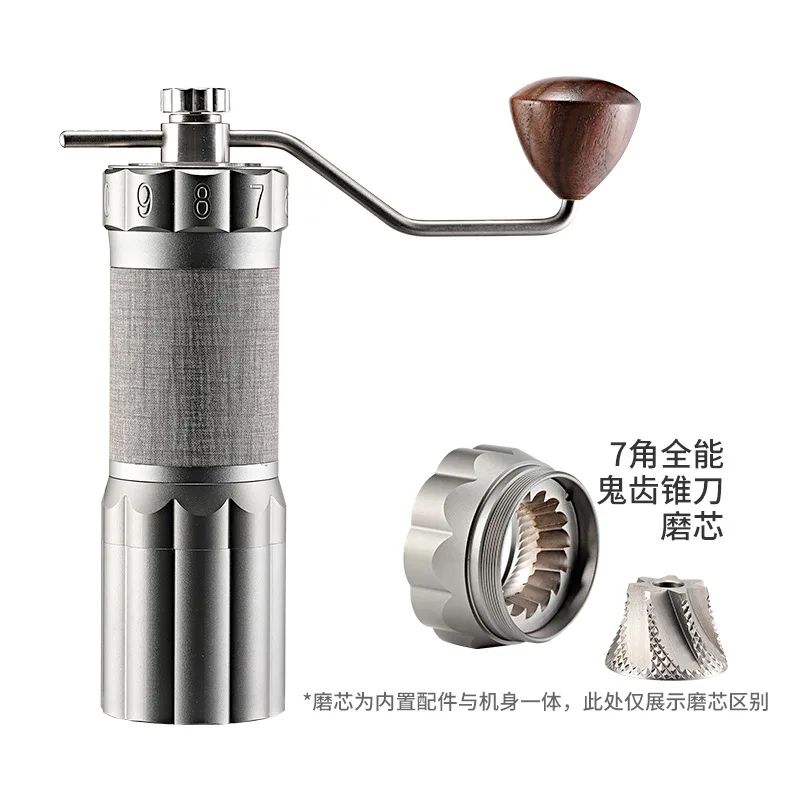 

Custom Tools Hand Crank Stainless Steel Portable Espresso Manual Coffee Grinder With 30g Capacity