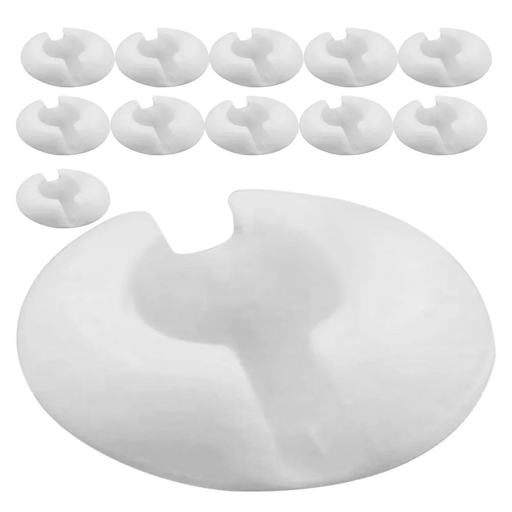 12Pcs Clear Chain for Roller Shades Vertical Blinds Plastic Crimp Stopper Clips Window Shade Accessories Curtain