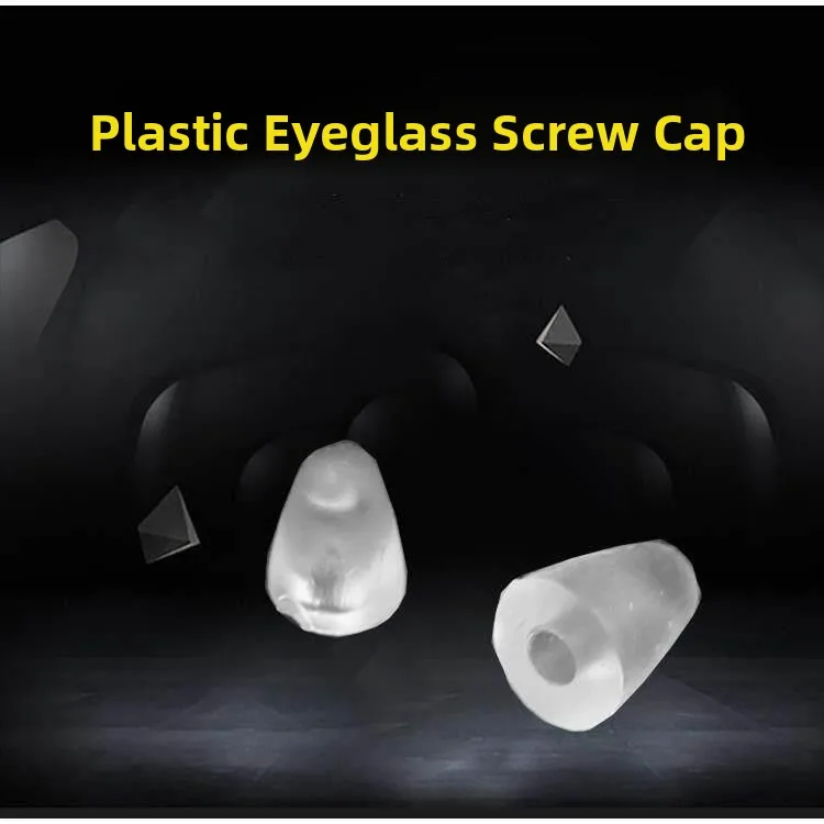 Protective Plastic Cap for Frameless Glasses Screw Cover Transparent Eyewear Accessories Durable Head Protection Gear