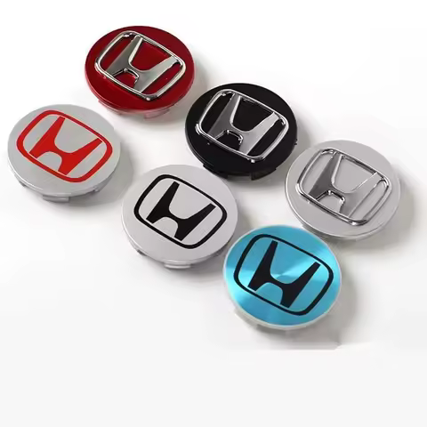 69MM4pcsCar Styling Wheel Center Hub Caps Cover Replacement Accessories For Honda CITY Mugen Pilot Type S Type R Insightstickers